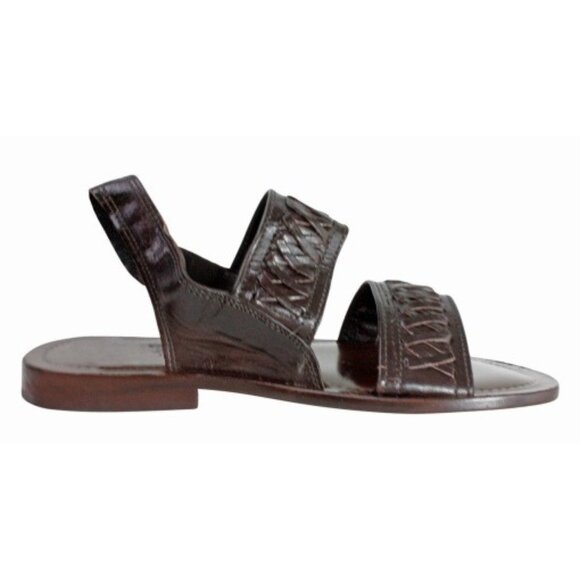 James Brown Italian Mens Leather Sandals Shoes main image 5